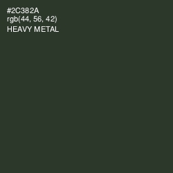 #2C382A - Heavy Metal Color Image